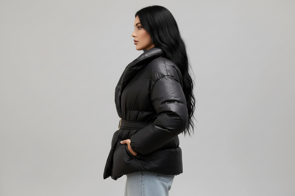 Belted Puffer Jacket