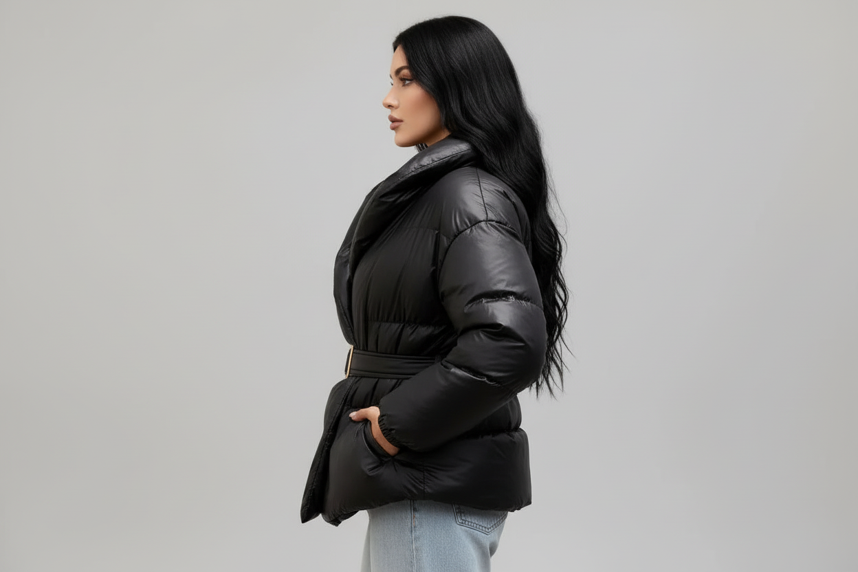 Belted Puffer Jacket