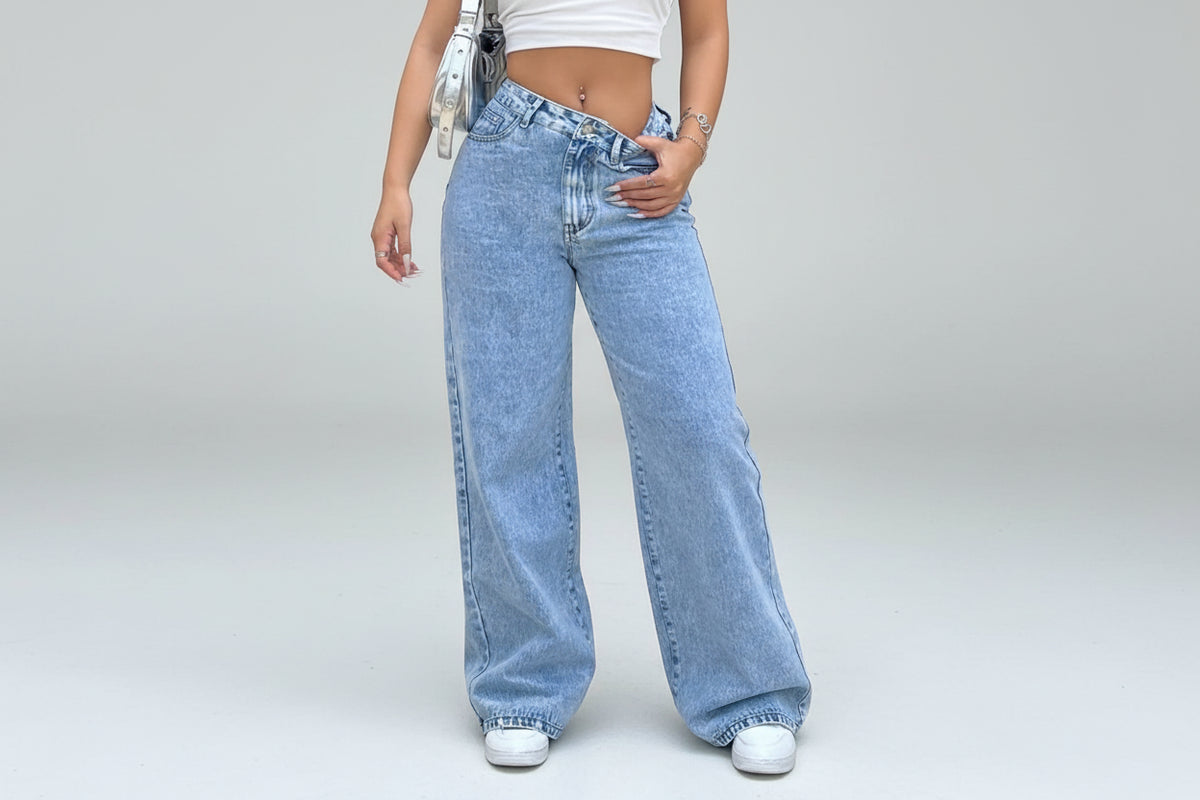 90s Style Wide-Leg Denim – Zelnoa