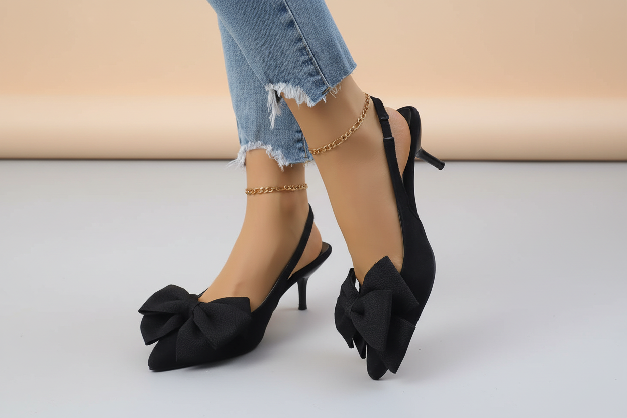Slingback Pointed Toe Heels