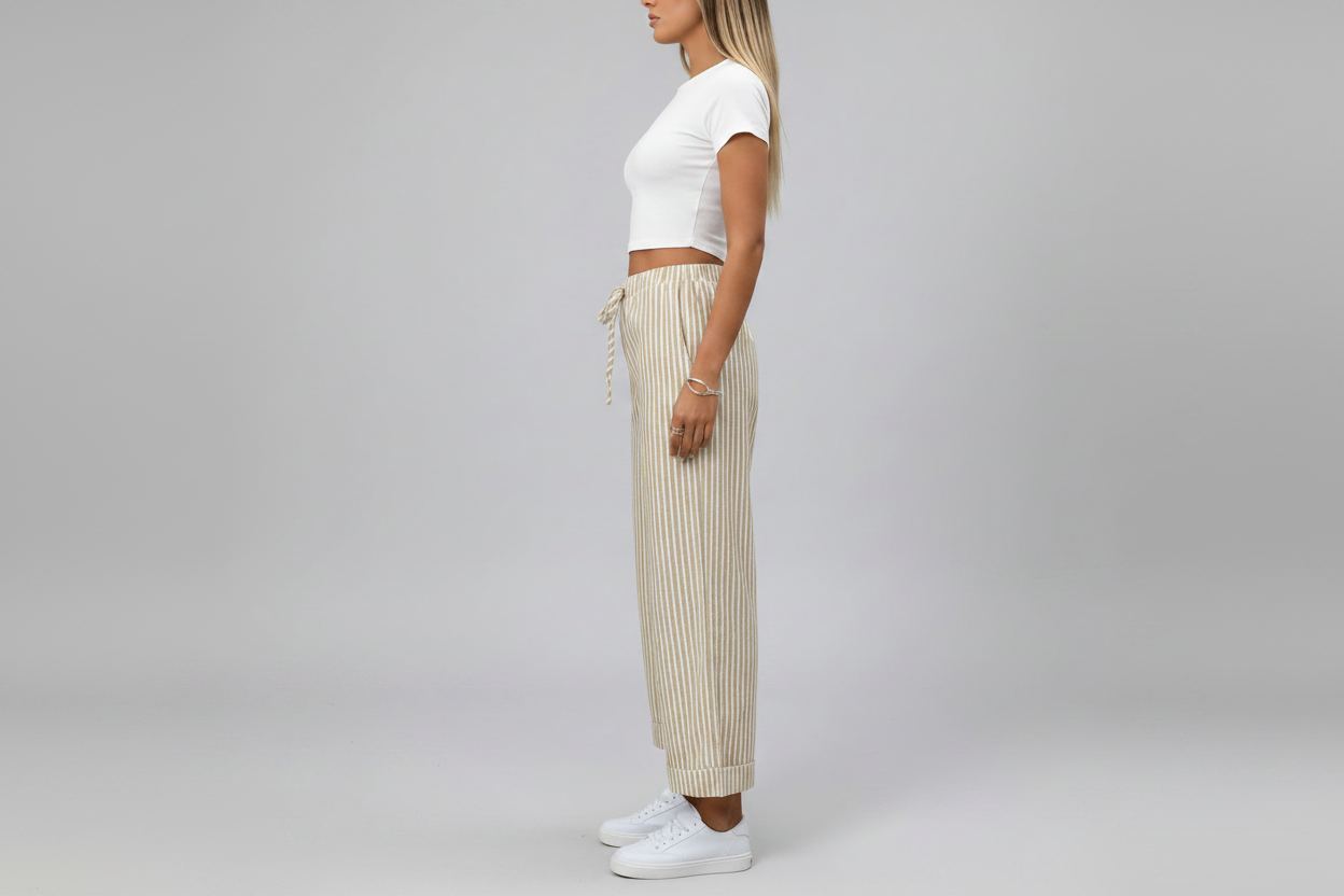 Striped Wide Leg Pants